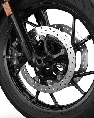 We see the black rim.