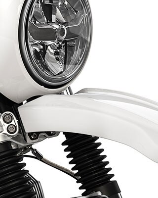 We see the striking front of the R nineT Urban G/S.
