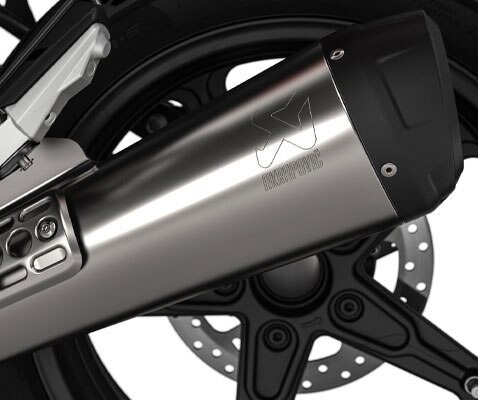 We see the exhaust system of the R nineT Urban G/S.