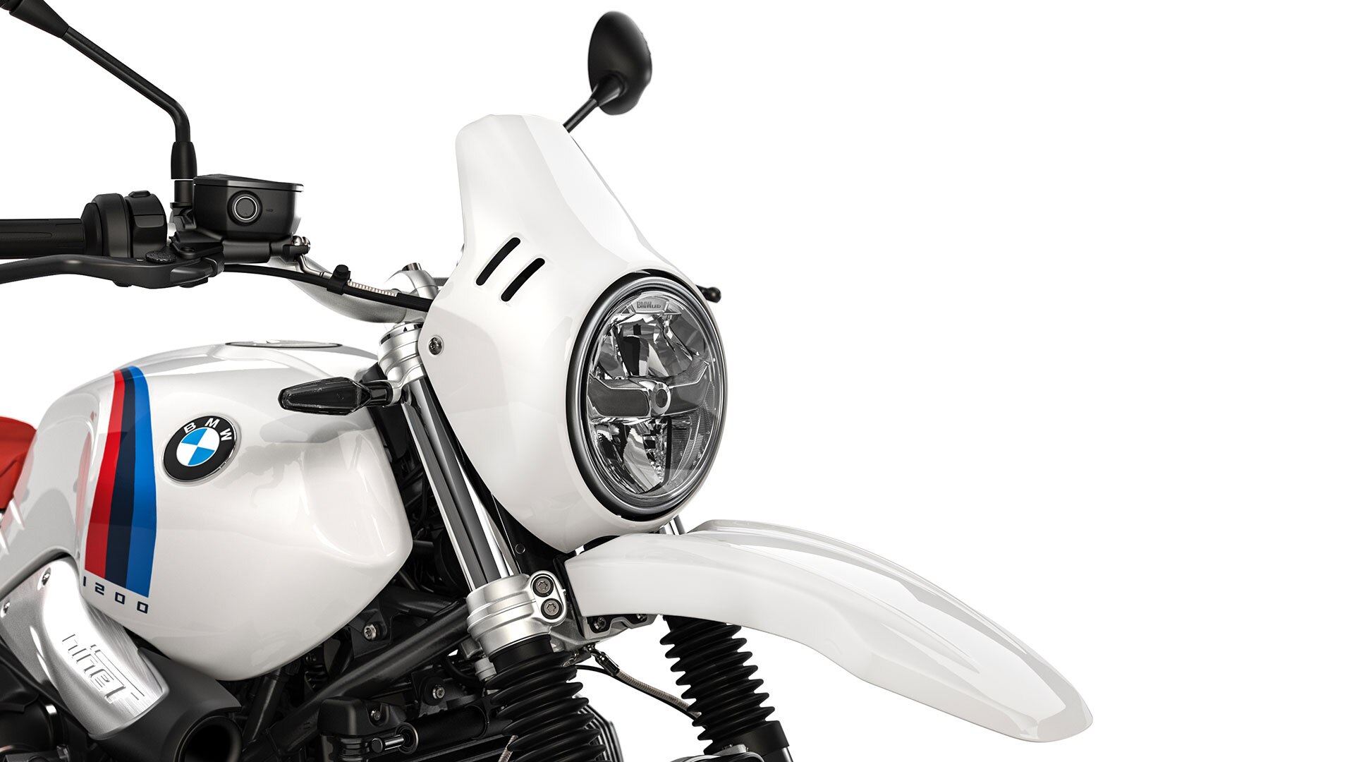 We see the striking front of the R nineT Urban G/S.