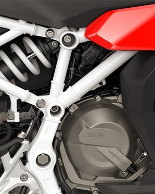 The two-cylinder in-line engine of the F 450 RR from BMW Motorrad